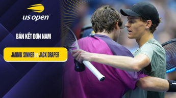 Jannik Sinner vs Jack Draper Bán kết đơn Nam US Open 2024