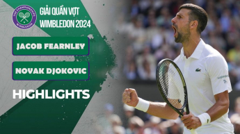 Jacob Fearnley vs Novak Djokovic - Wimbledon 2024