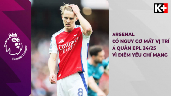Arsenal Có Nguy Cơ Mất Vị Trí Á Quân Epl 24/25 Vì Điểm Yếu Chí Mạng